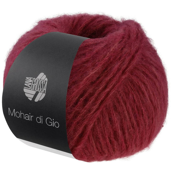 Lana Grossa Mohair Di Gio, Farbe 18 Dunkelrot – Merino und Mohair bei Lieblingsgarn