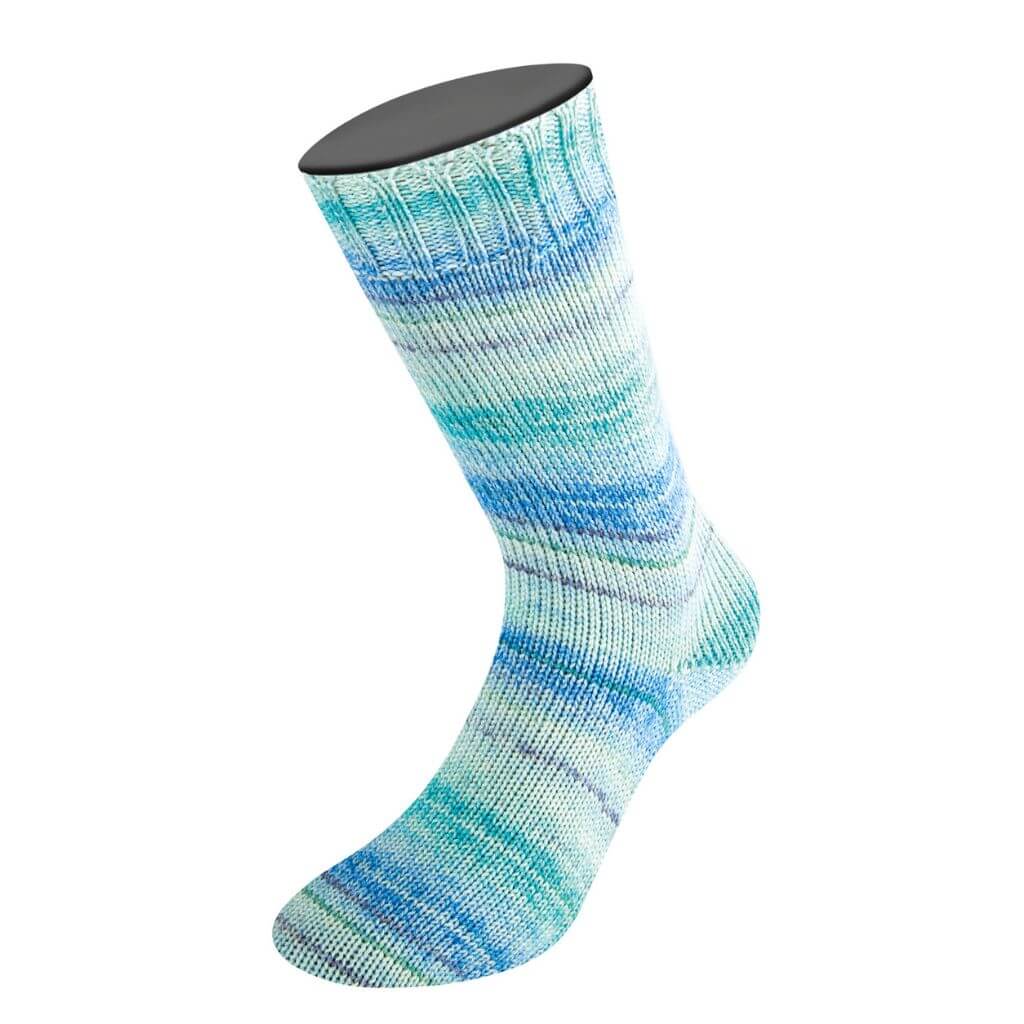 Lana Grossa Meilenweit 100 Merino Extrafine Cremoso, Farbe 4124 Türkis/Hell bei Lieblingsgarn