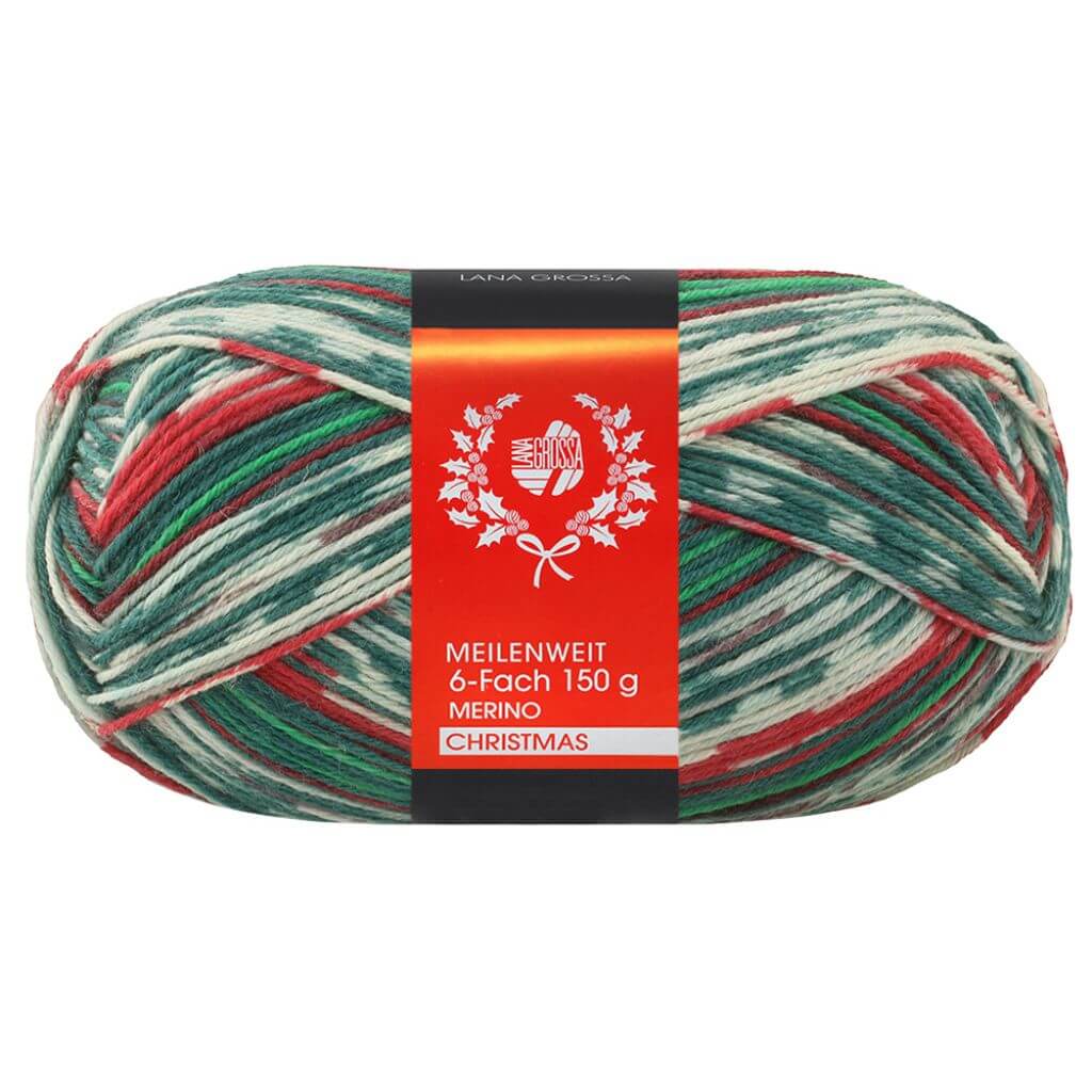 Lana Grossa Meilenweit 6-fach Merino Christmas bei bei bei bei Lieblingsgarn