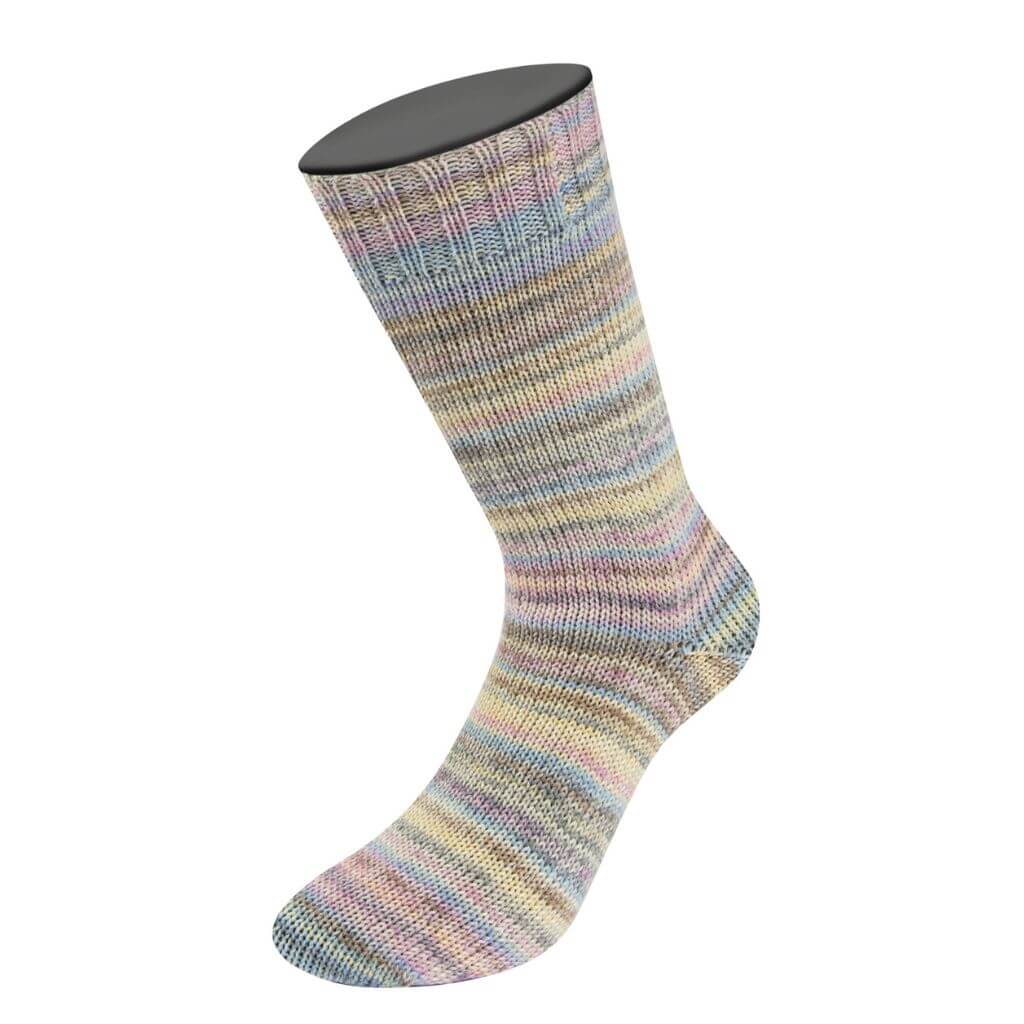 Lana Grossa Meilenweit 100 Cashmere Inverno, Farbe 126 Hellblau/Flieder/Ecru/Hellgrau/Vanille/Grau/Taupe bei Lieblingsgarn