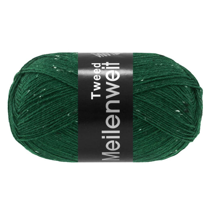 Lana Grossa Meilenweit 100 Tweed, Farbe 183 Flaschengrün – Polyamid und Schurwolle bei Lieblingsgarn