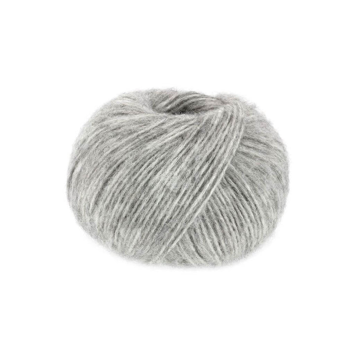 Lana Grossa 3 - Hellgrau meliert Lana Grossa Natural Alpaca Pelo Lieblingsgarn