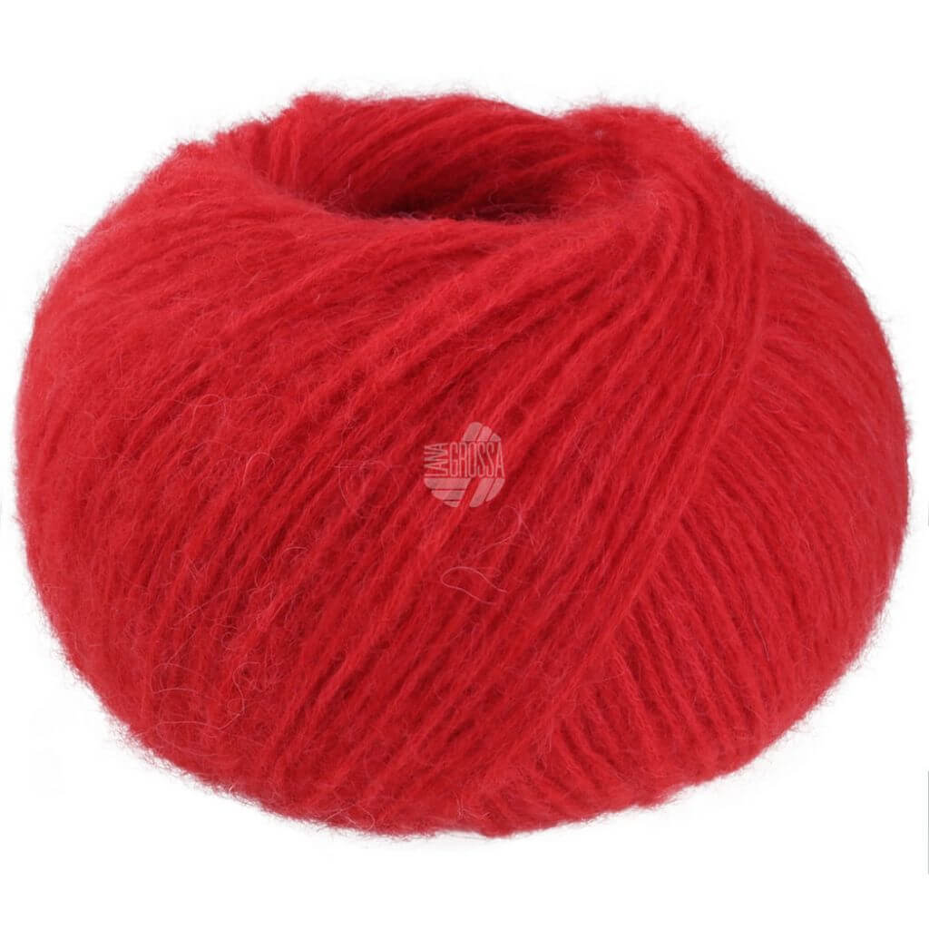 Lana Grossa Nebbia, Farbe 2 Leuchtendrot – Alpaka und Merino bei Lieblingsgarn