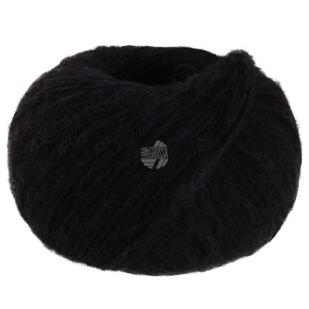 Lana Grossa Nebbia, Farbe 16 Schwarz – Alpaka und Merino bei Lieblingsgarn