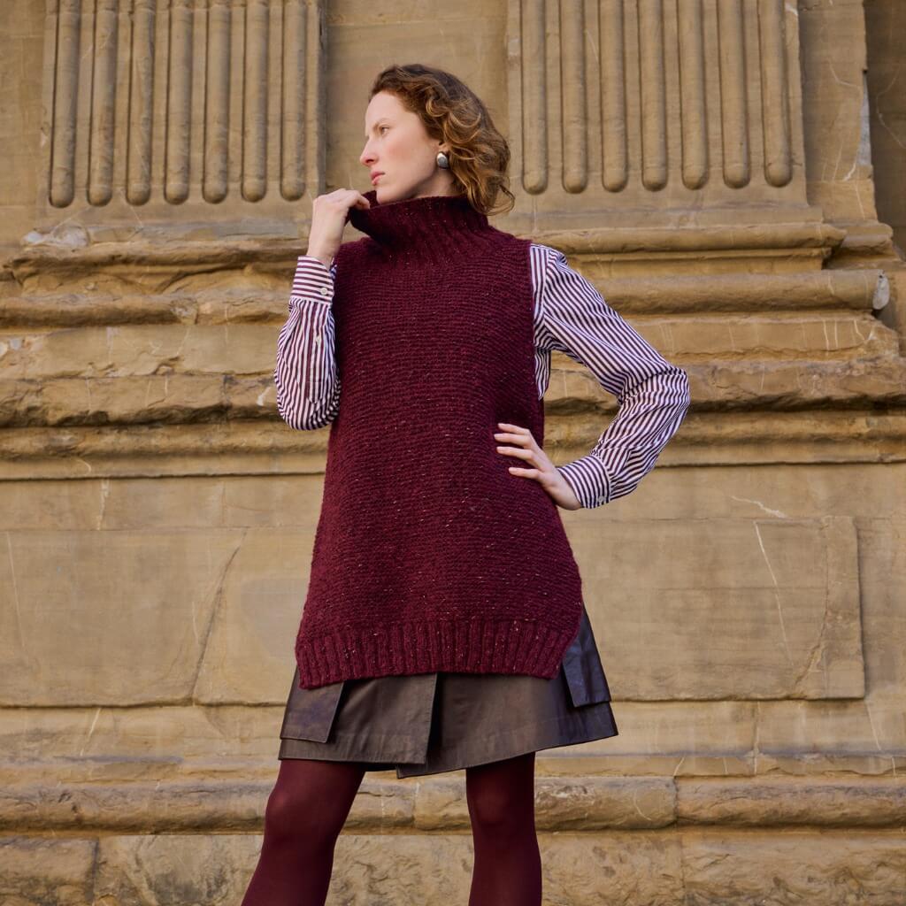 Lana Grossa Long-Pullunder Strickanleitung - Lana Grossa (Heft) bei bei bei bei bei bei bei bei Lieblingsgarn