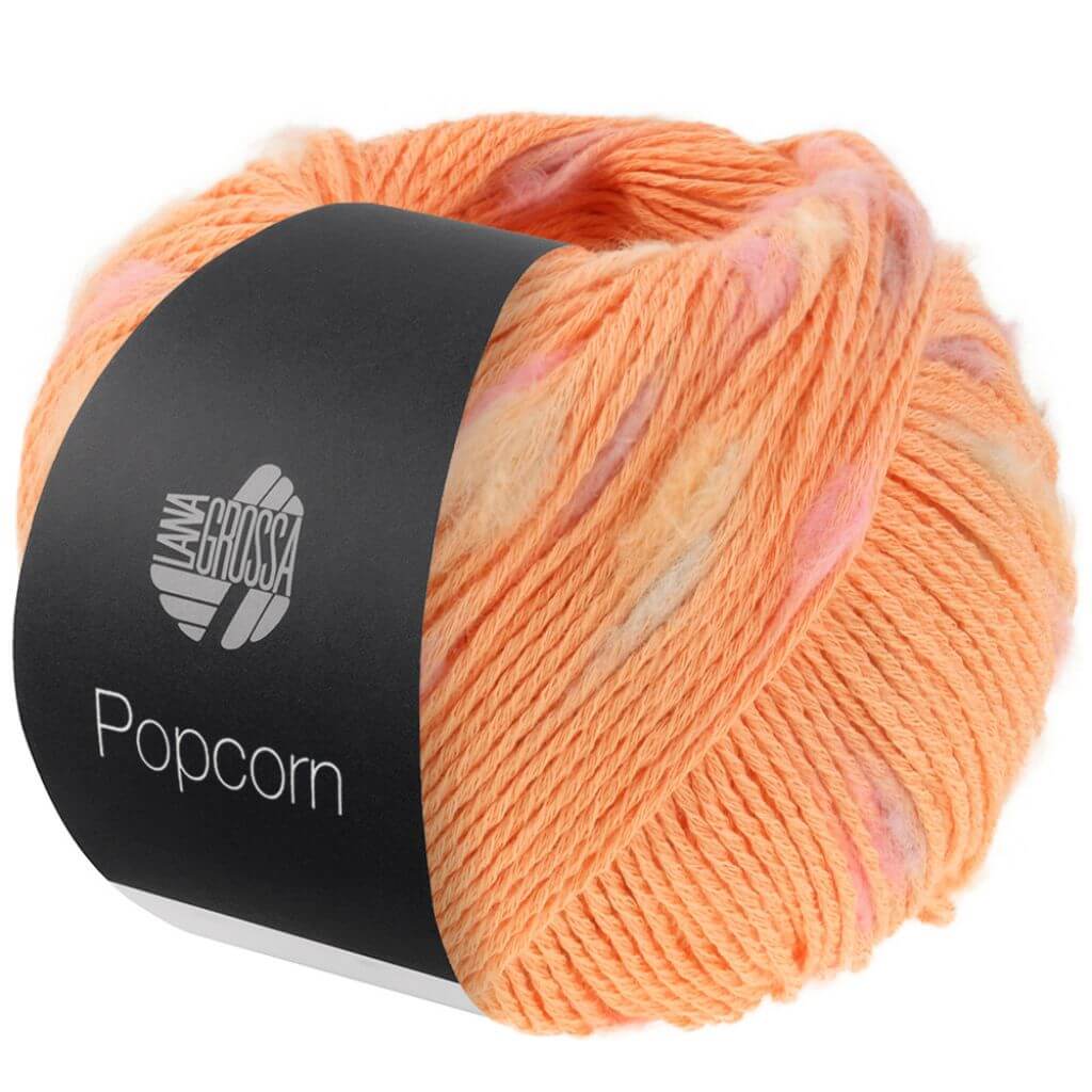 Lana Grossa Popcorn, Farbe 2 Mandarin/Rosa/Vanille/Flieder – Baumwolle bei Lieblingsgarn