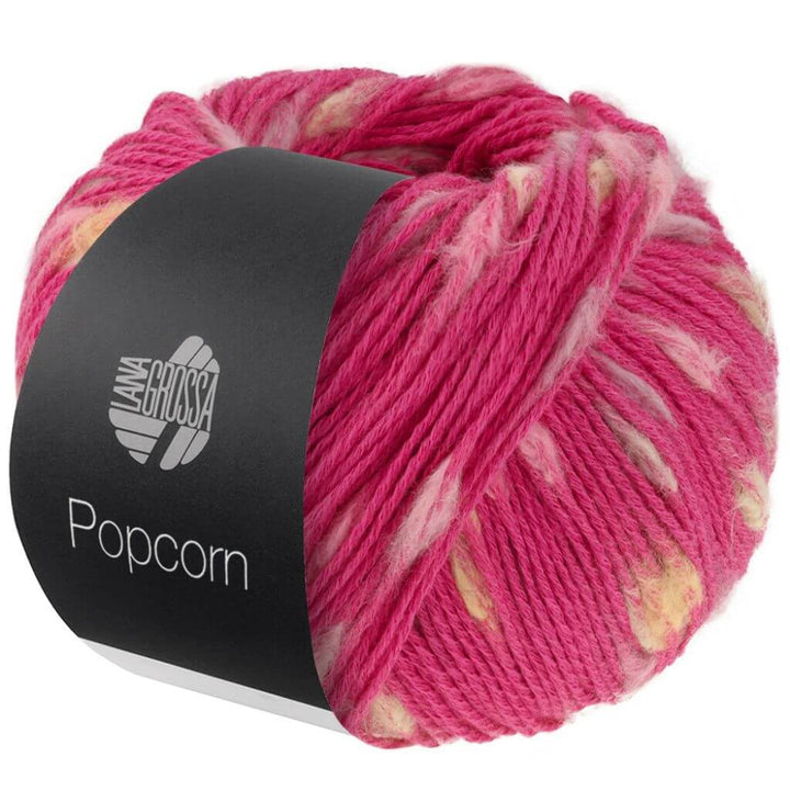 Lana Grossa Popcorn, Farbe 3 Pink/Rosa/Grège/Gelb – Baumwolle bei Lieblingsgarn