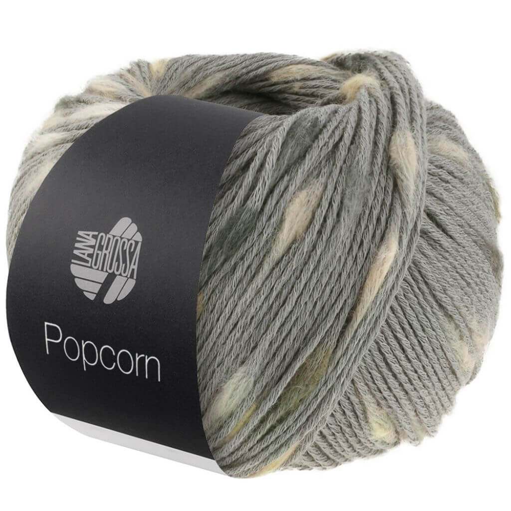 Lana Grossa Popcorn, Farbe 11 Grau/Beige/Grège/Camel – Baumwolle bei Lieblingsgarn