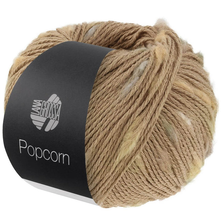 Lana Grossa Popcorn, Farbe 12 Camel/Beige/Sand/Grau – Baumwolle bei Lieblingsgarn