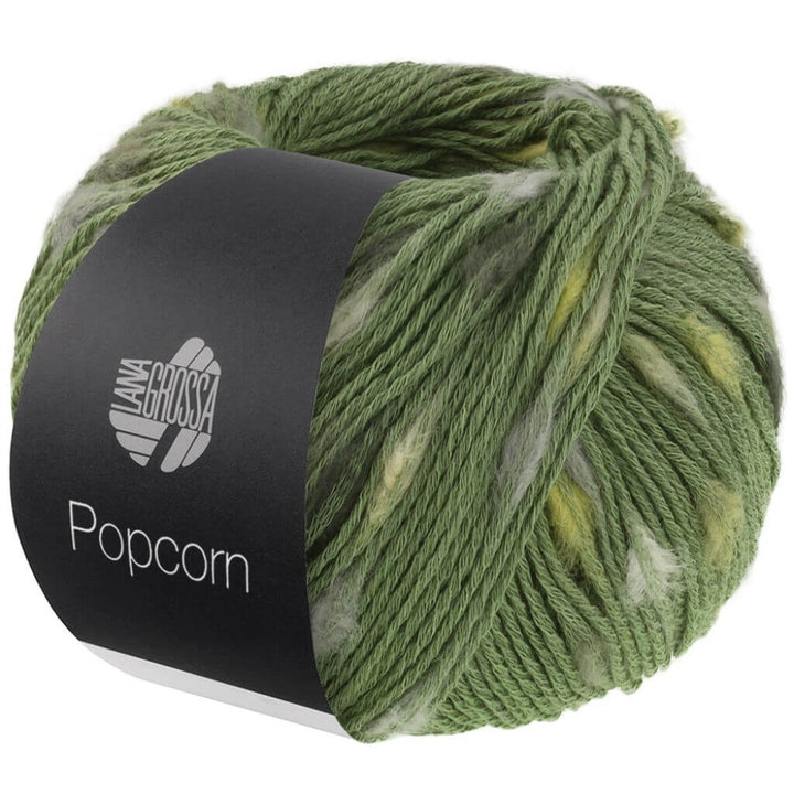 Lana Grossa Popcorn, Farbe 15 Grün/Rohweiß/Beige/Pistazie/Dunkelgrau – Baumwolle bei Lieblingsgarn