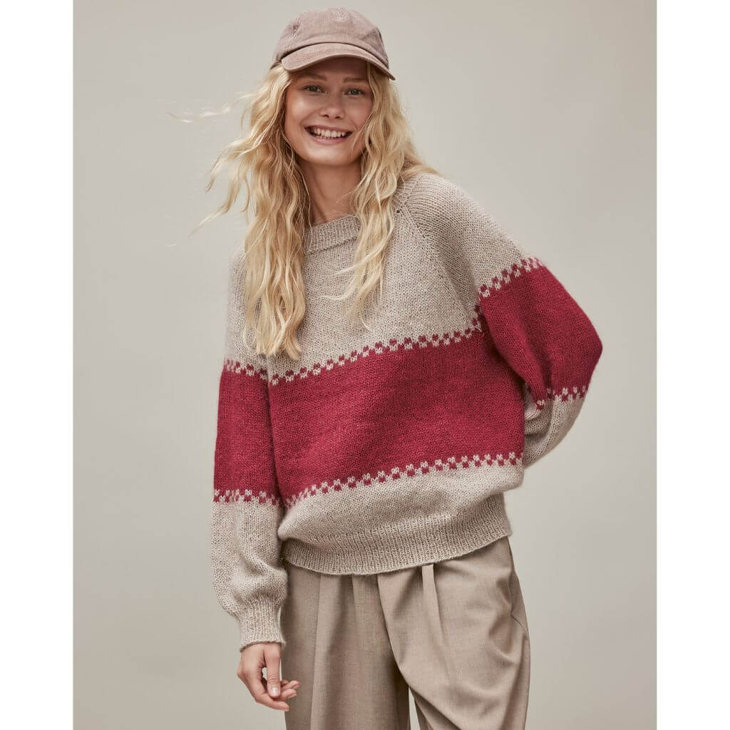 Lana Grossa Raglan Pullover Top-Down Strickanleitung - Lana Grossa (Heft) bei bei bei bei bei bei bei bei Lieblingsgarn