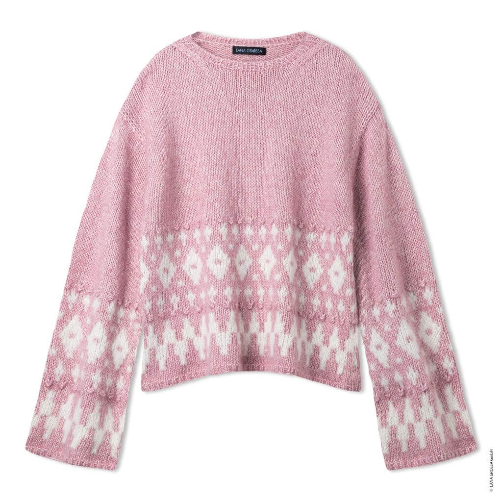 Lana Grossa Pullover mit Noppen Strickanleitung - Lana Grossa (Heft) bei bei bei bei Lieblingsgarn