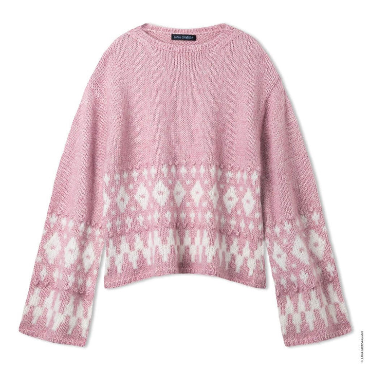 Lana Grossa Pullover mit Noppen Strickanleitung - Lana Grossa (Heft) bei bei bei bei Lieblingsgarn