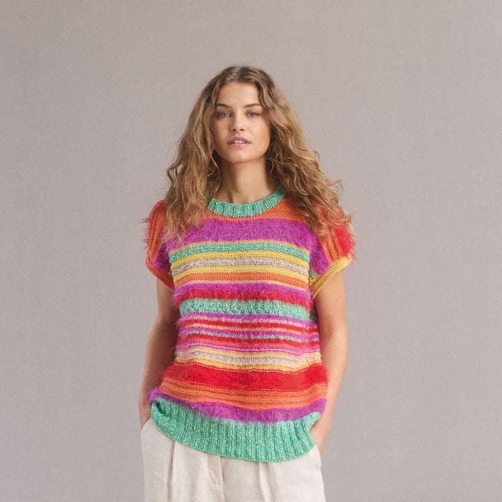 Lana Grossa Pattern Pullunder gestreift Strickanleitung - Lana Grossa (Heft) bei bei bei bei Lieblingsgarn