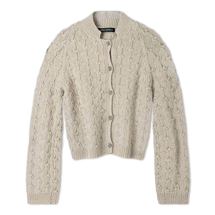 Lana Grossa Pattern Raglanjacke Blütennoppenmuster Strickanleitung - Lana Grossa (Heft) bei bei bei bei bei bei Lieblingsgarn