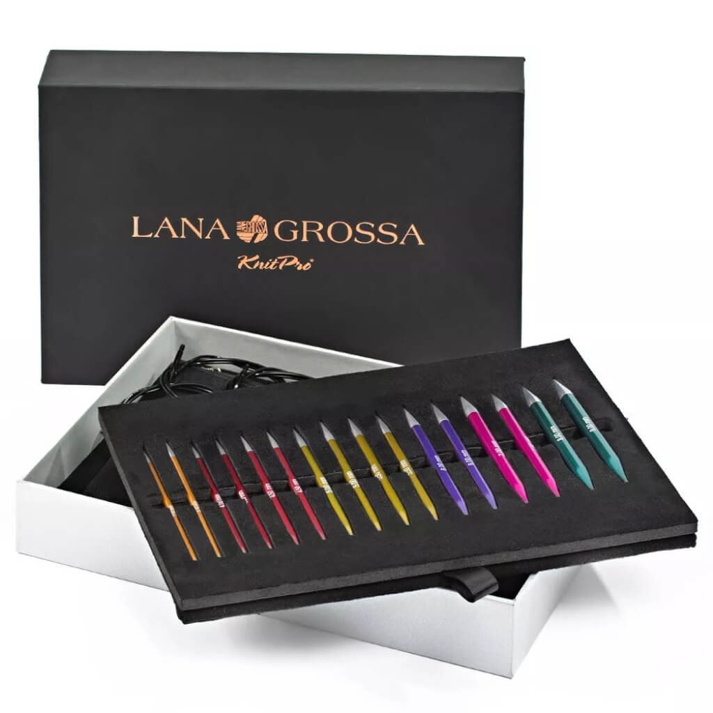 Lana Grossa Rundstricknadel-Set Rainbow Alu bei bei bei bei bei bei bei bei Lieblingsgarn
