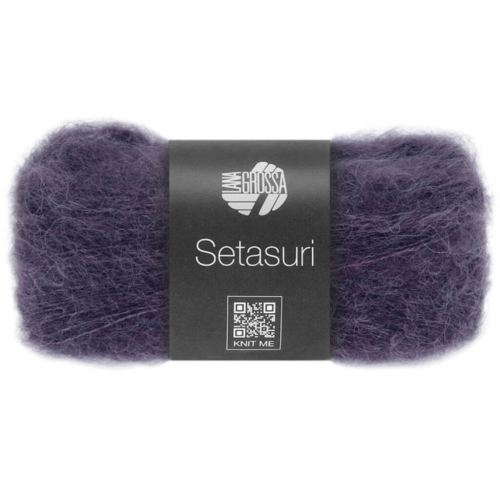 Lana Grossa Setasuri, Farbe 74 Violettblau – Alpaka und Seide bei Lieblingsgarn