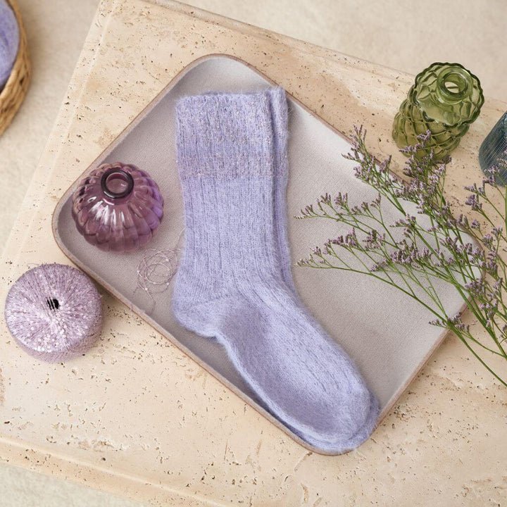 Lana Grossa Pattern Socken mit Glitzerstreifen Strickanleitung - Lana Grossa (Heft) bei bei bei bei Lieblingsgarn