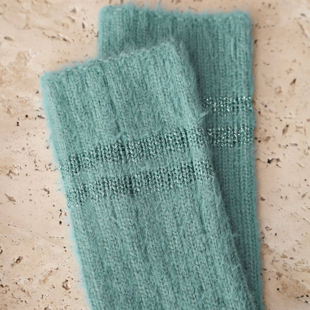 Lana Grossa Pattern Socken mit Glitzerstreifen Strickanleitung - Lana Grossa (Heft) bei bei bei bei Lieblingsgarn
