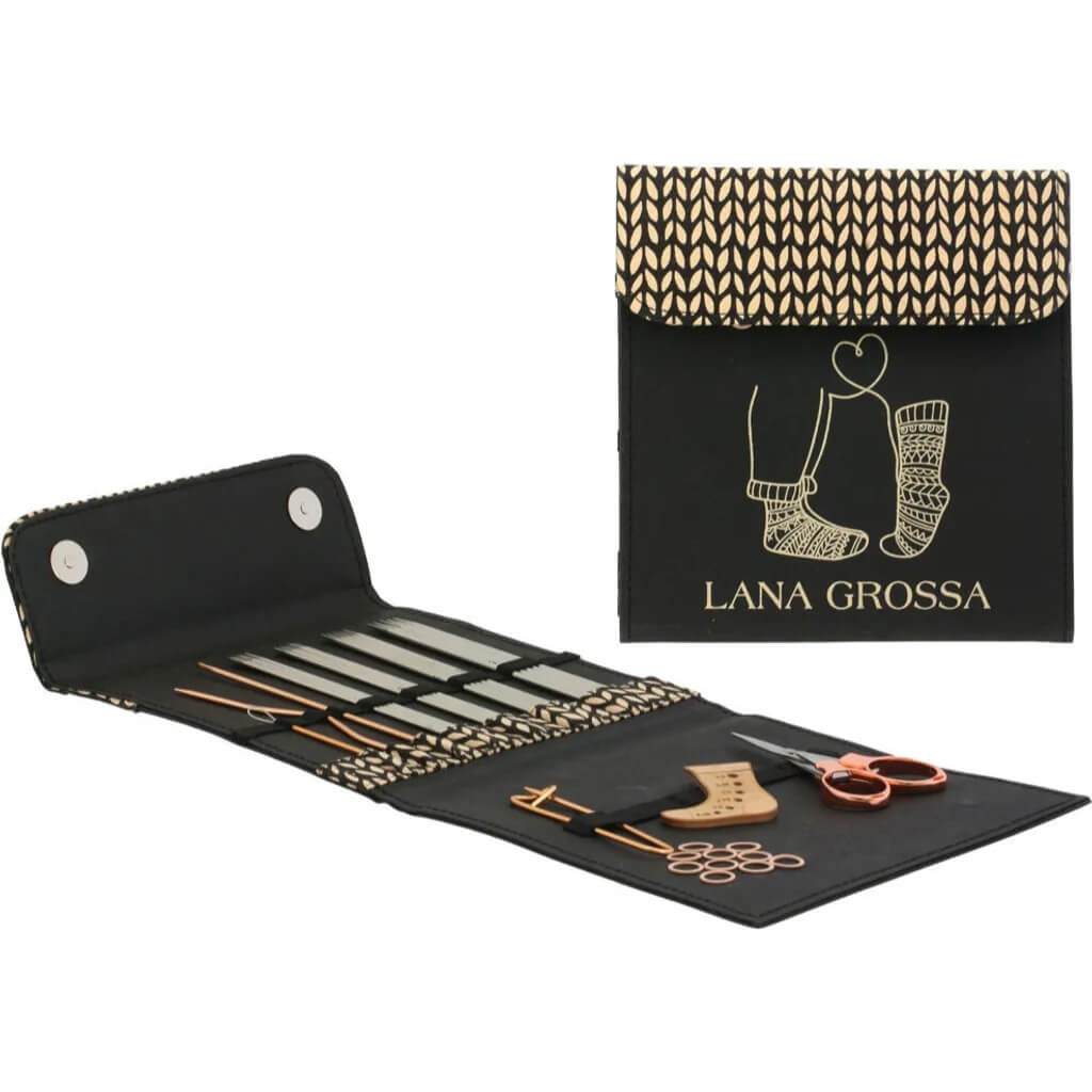 Lana Grossa Sockennadel-Set Deluxe Edelstahl bei bei bei bei Lieblingsgarn