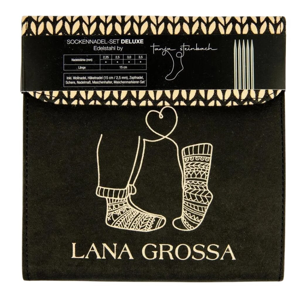 Lana Grossa Sockennadel-Set Deluxe Edelstahl bei bei bei bei Lieblingsgarn
