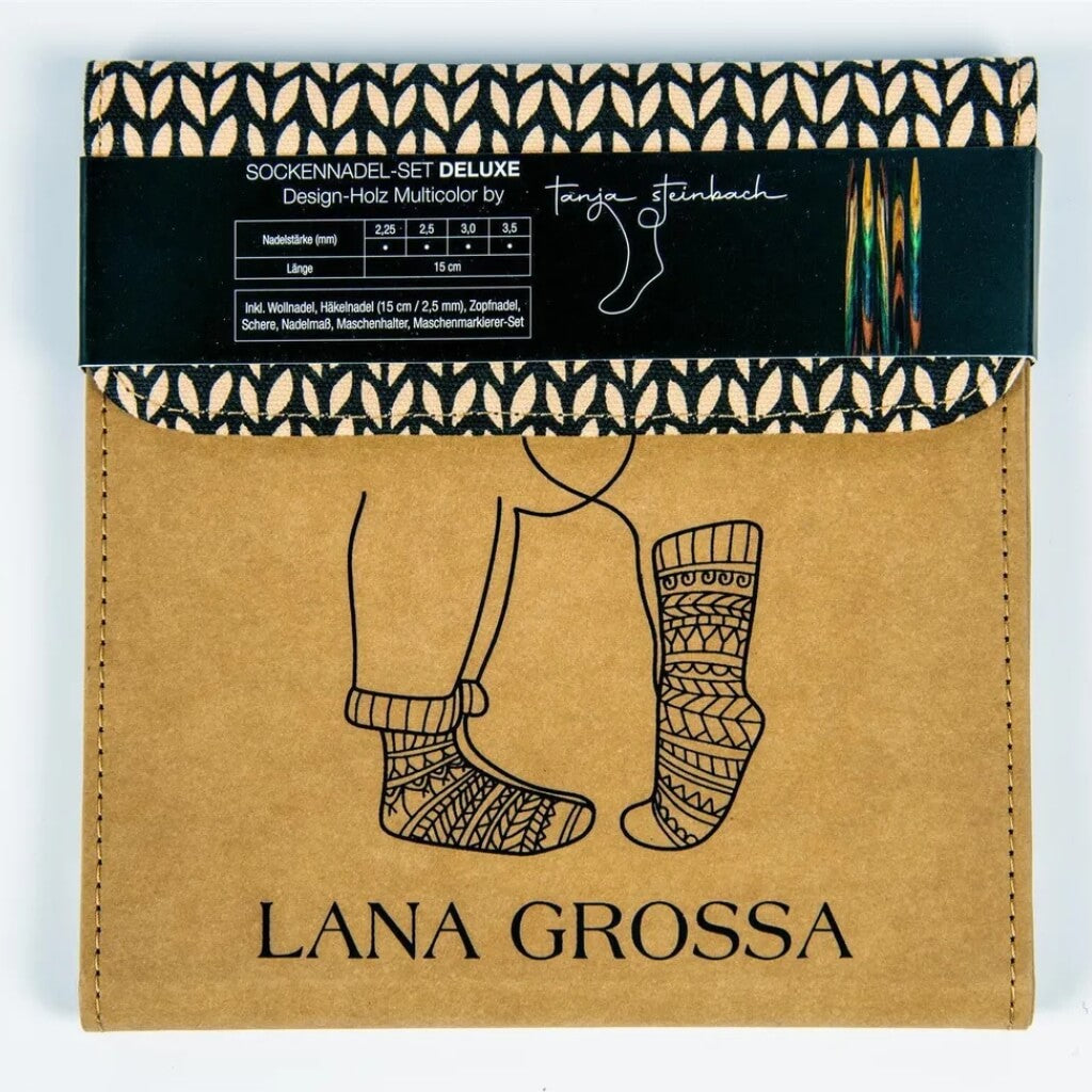 Lana Grossa Sockennadel-Set Deluxe Holz bei bei bei bei Lieblingsgarn