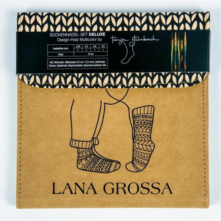 Lana Grossa Sockennadel-Set Deluxe Holz bei bei bei bei Lieblingsgarn