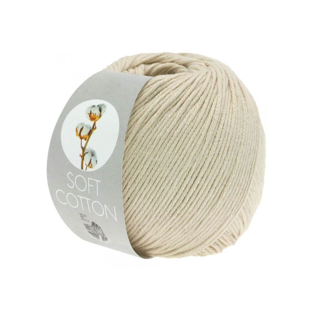 Lana Grossa Soft Cotton 50 g, Farbe 3 Grège – Acryl und Baumwolle bei Lieblingsgarn