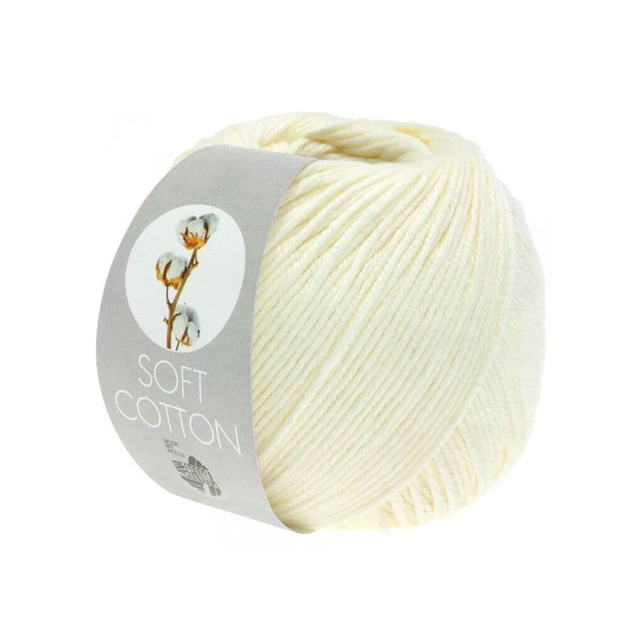 Lana Grossa Soft Cotton 50 g, Farbe 2 Ecru – Acryl und Baumwolle bei Lieblingsgarn