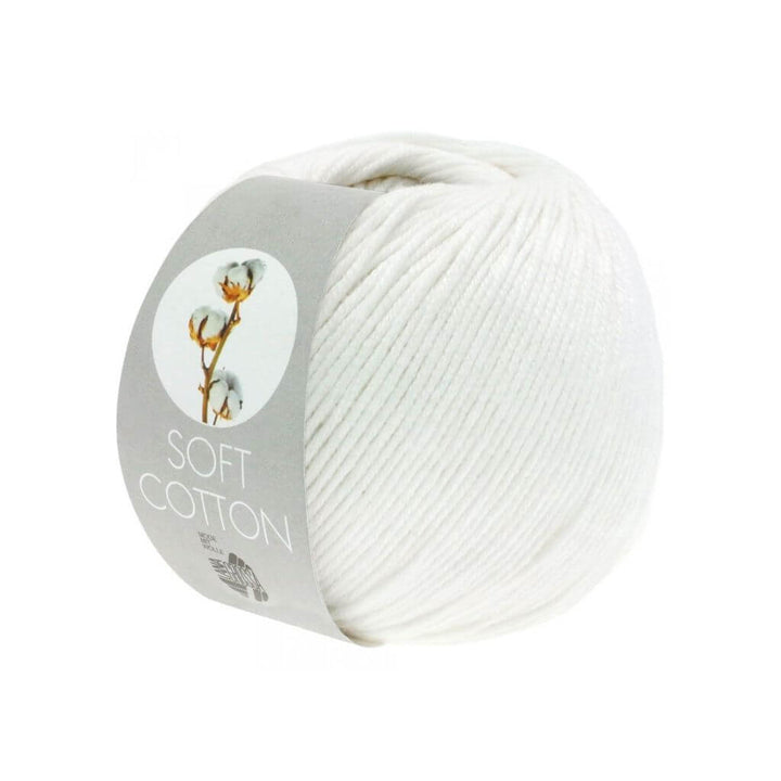 Lana Grossa Soft Cotton 50 g, Farbe 10 Weiß – Acryl und Baumwolle bei Lieblingsgarn