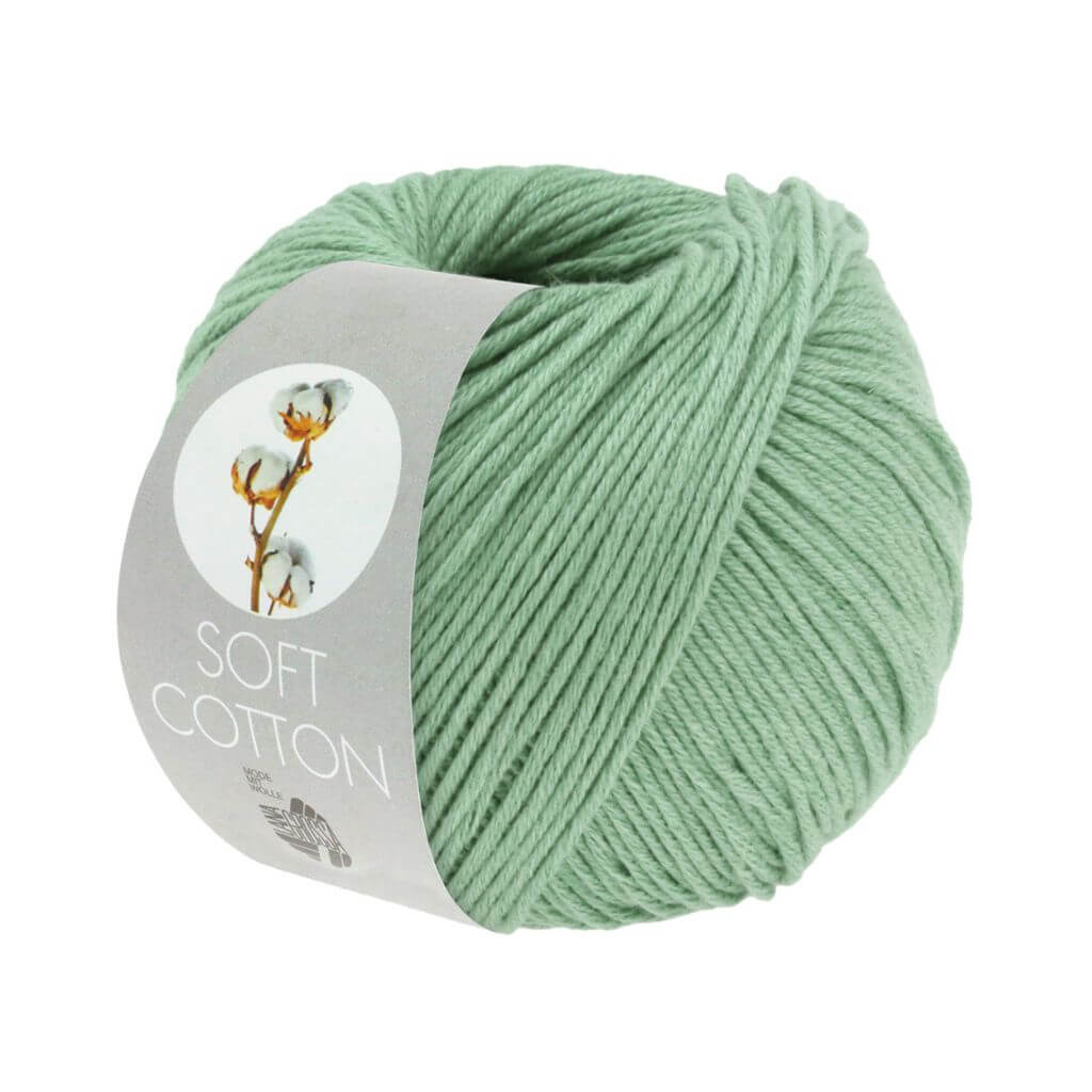 Lana Grossa Soft Cotton 50 g, Farbe 52 Mint – Acryl und Baumwolle bei Lieblingsgarn