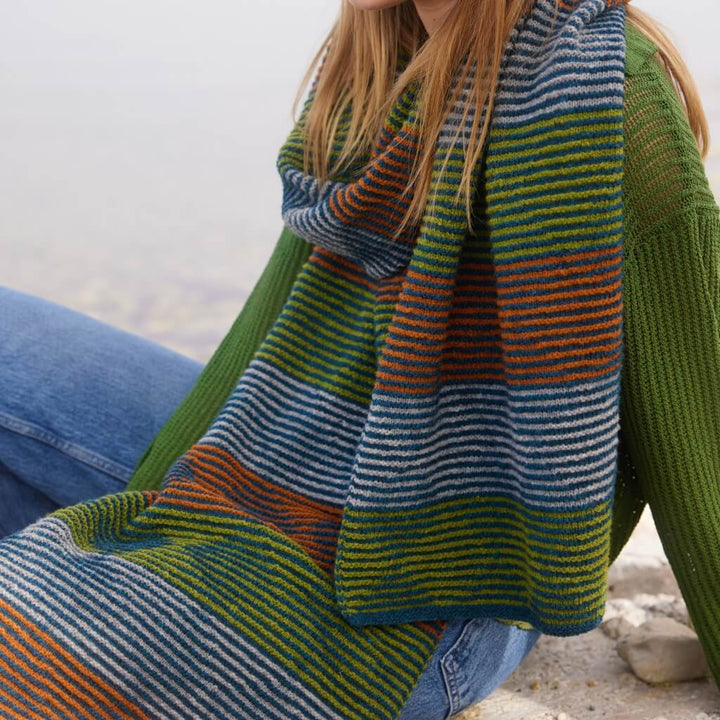 Lana Grossa Schal im Schattenstrickmuster Strickanleitung - Lana Grossa (Heft) bei bei bei bei Lieblingsgarn
