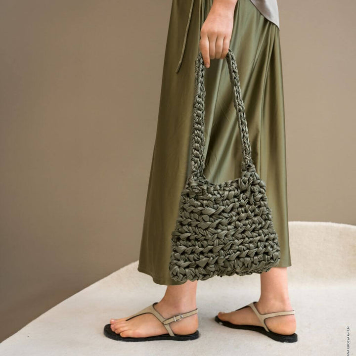 Lana Grossa Pattern Umhängetasche im Halbstäbchenmuster Häkelanleitung - Lana Grossa (Heft) bei bei bei bei Lieblingsgarn