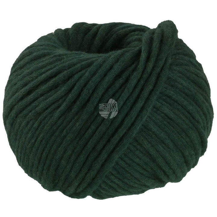Lana Grossa Winter Softness, Farbe 5 Dunkelgrün – Baumwolle und Merino bei Lieblingsgarn