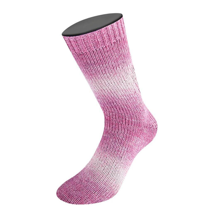 Lana Grossa Woolycell Duo, Farbe 6002 Veilchenfuchsia/ lila/Rosa – Merino und Tencel bei Lieblingsgarn