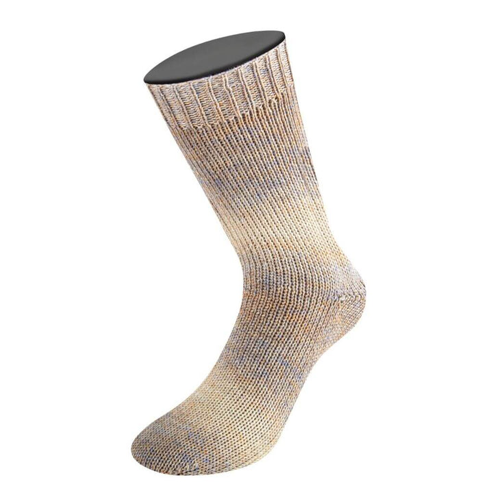 Lana Grossa Woolycell Duo, Farbe 6009 Beige/Sandbeige/Grau – Merino und Tencel bei Lieblingsgarn