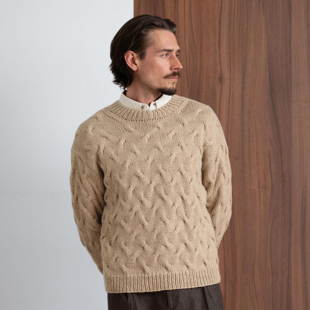 Lana Grossa Zopfmuster Pullover Strickanleitung - Lana Grossa (Heft) bei bei bei bei bei bei bei bei Lieblingsgarn