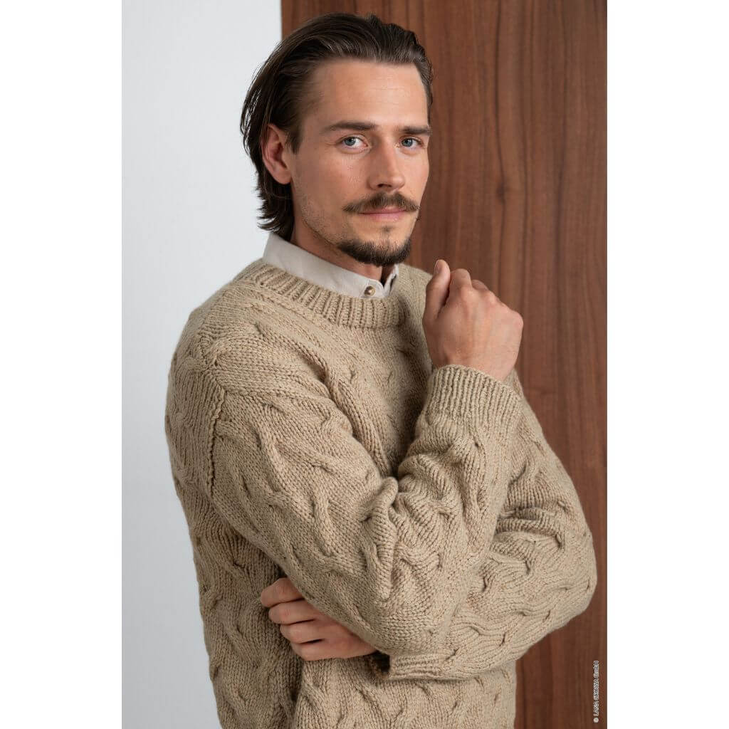 Lana Grossa Zopfmuster Pullover Strickanleitung - Lana Grossa (Heft) bei bei bei bei bei bei bei bei Lieblingsgarn