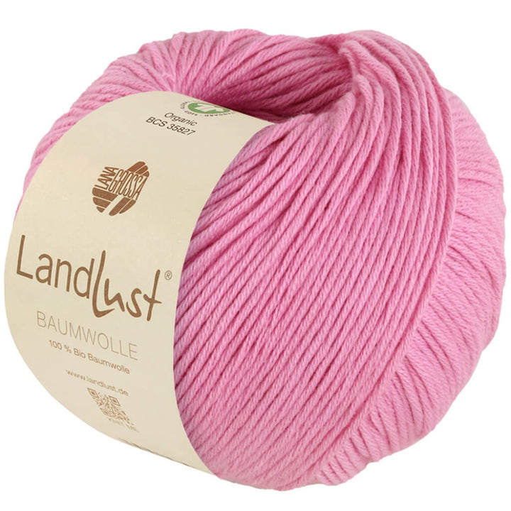 Lana Grossa Landlust Baumwolle GOTS, Farbe 21 Pink – Baumwolle bei Lieblingsgarn