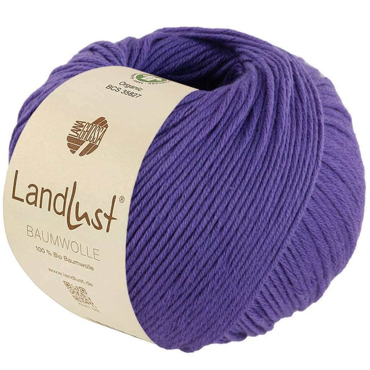 Lana Grossa Landlust Baumwolle GOTS, Farbe 36 Blauviolett – Baumwolle bei Lieblingsgarn