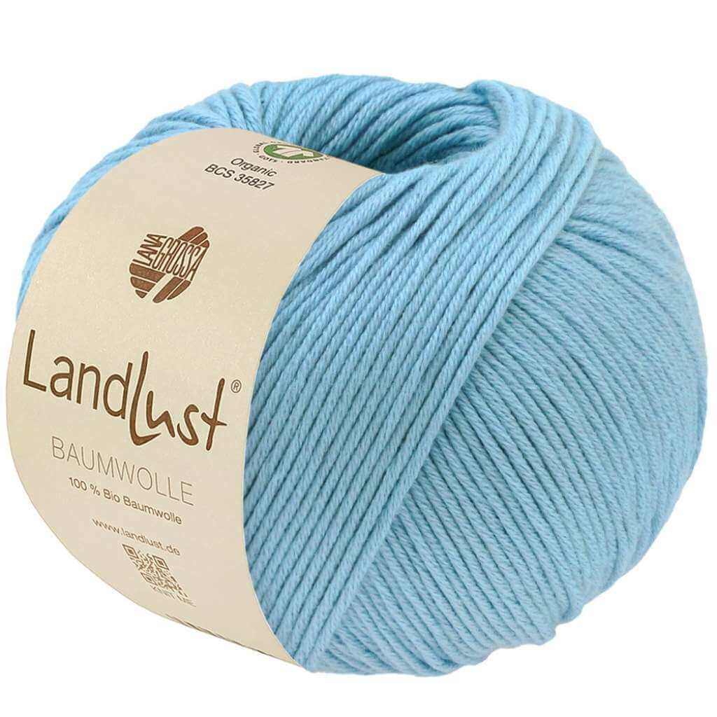 Lana Grossa Landlust Baumwolle GOTS, Farbe 38 Hellblau – Baumwolle bei Lieblingsgarn
