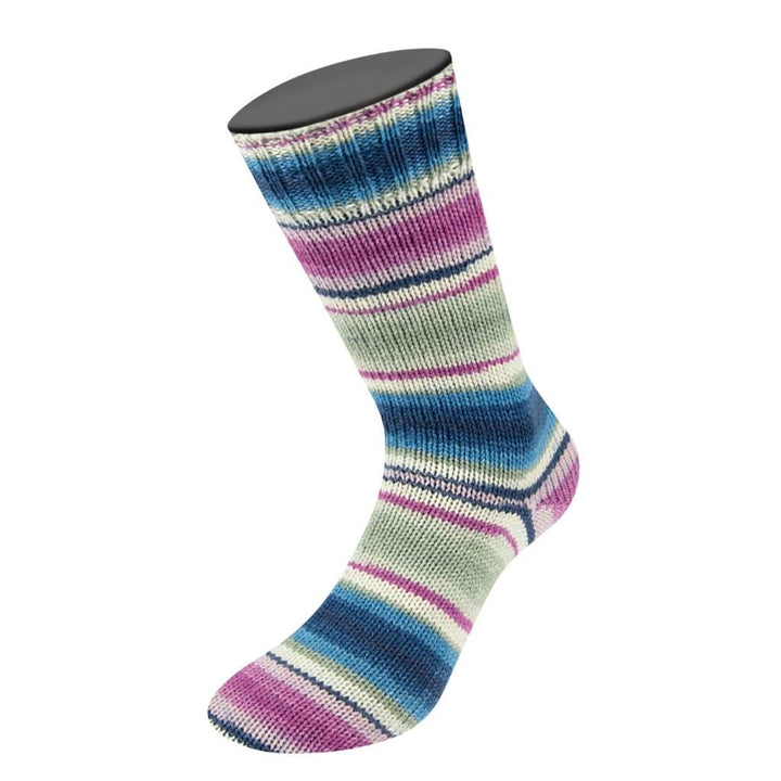 Lana Grossa Landlust Die Sockenwolle, Farbe 118 Bunte Streifen – Merino und Polyamid bei Lieblingsgarn