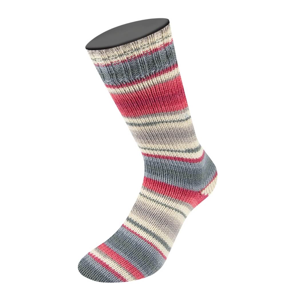 Lana Grossa Landlust Die Sockenwolle, Farbe 119 Bunte Streifen – Merino und Polyamid bei Lieblingsgarn