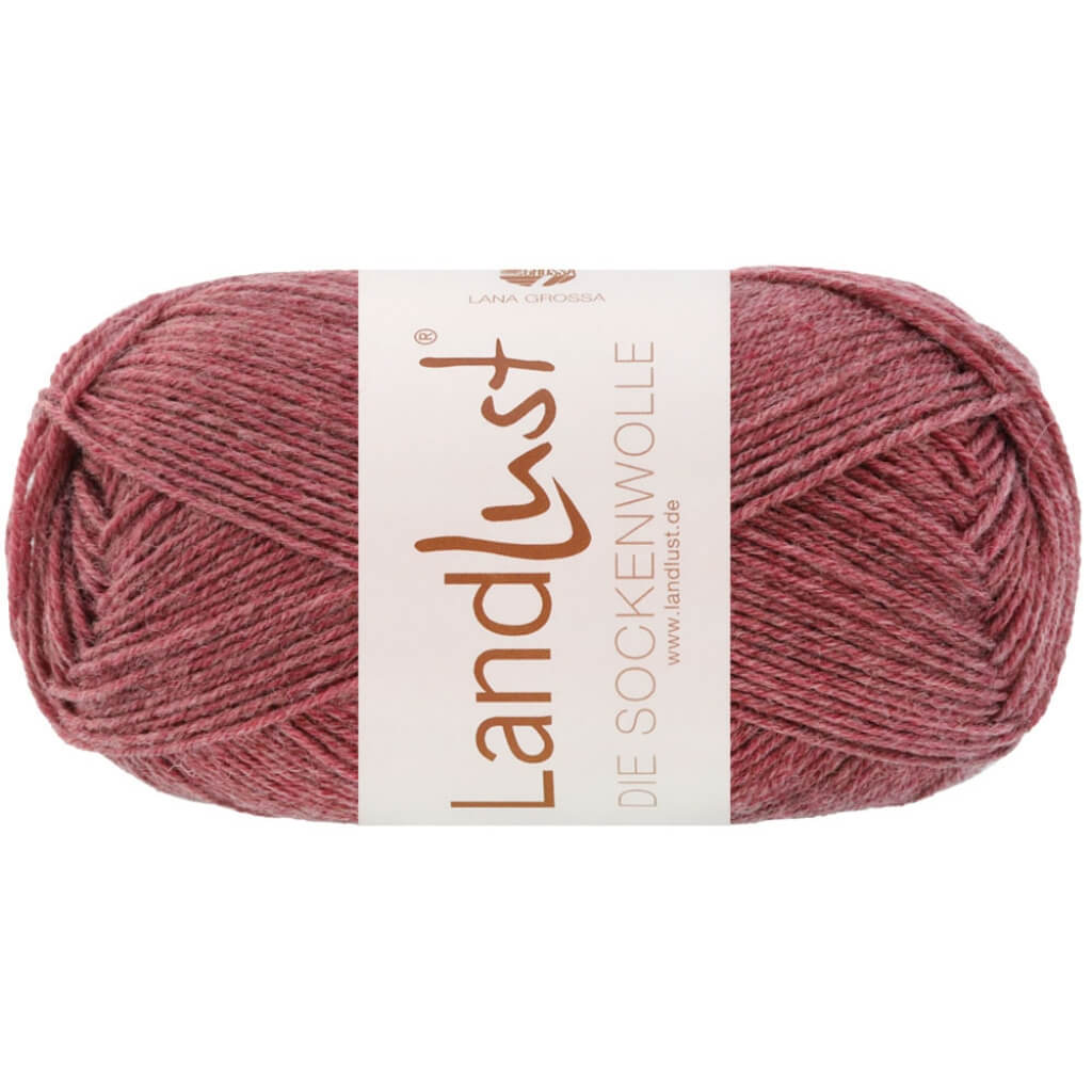 Lana Grossa Landlust die Sockenwolle Mélange, Farbe 1603 Beere Meliert – Merino, Schurwolle und Synthetik bei Lieblingsgarn