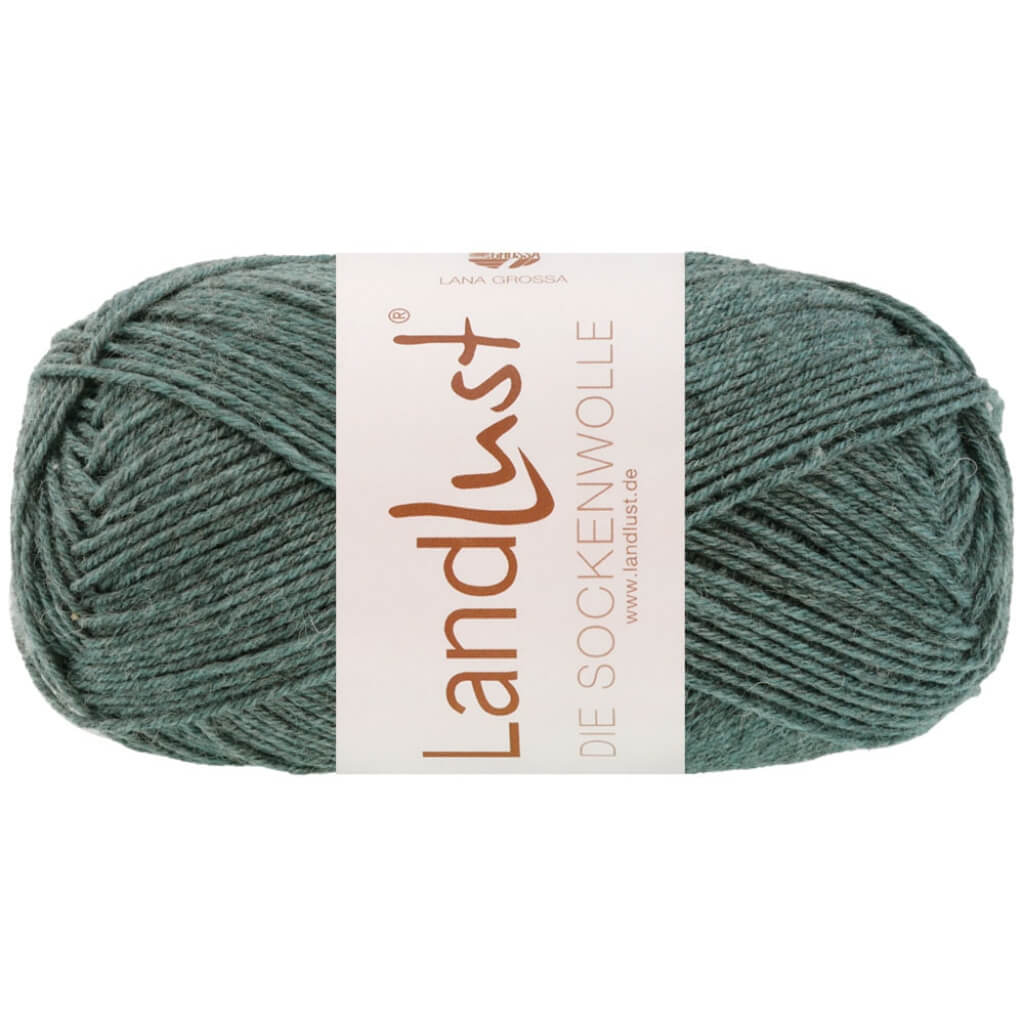 Lana Grossa Landlust die Sockenwolle Mélange, Farbe 1611 Jade Meliert – Merino, Schurwolle und Synthetik bei Lieblingsgarn