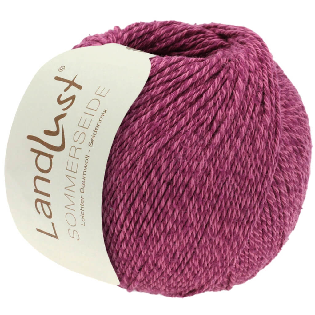 Lana Grossa Landlust Sommerseide, Farbe 29 Fuchsia – Baumwolle, Seide und Wolle bei Lieblingsgarn
