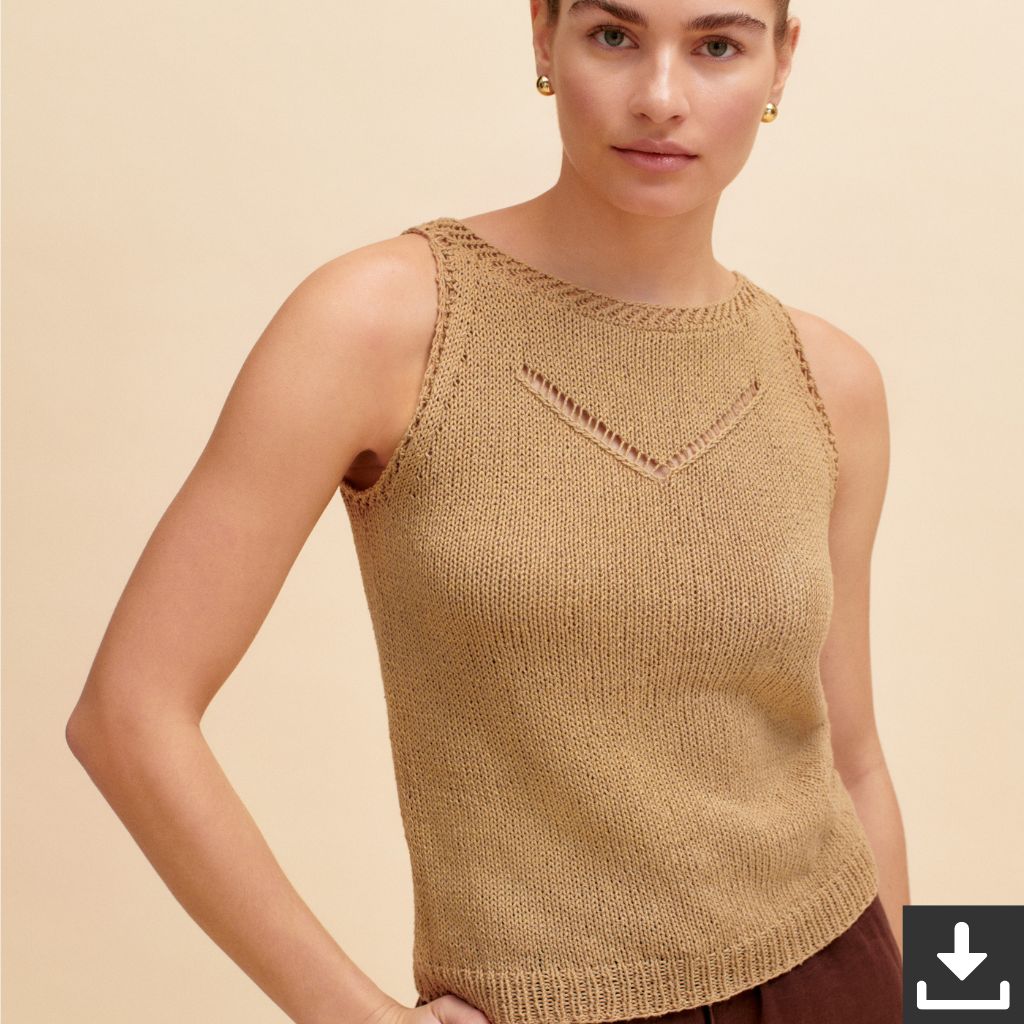 Lana Grossa Pattern Luftiges Top Strickset - Lana Grossa (PDF) bei bei bei bei Lieblingsgarn
