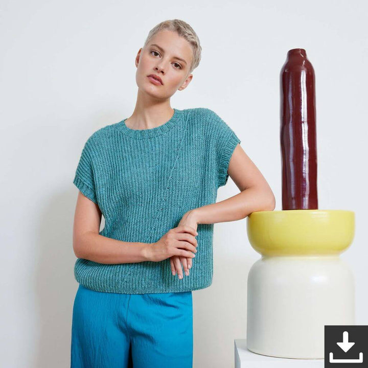 Lang Yarns Pullunder Kora Strickanleitung - Lang Yarns (PDF) bei bei bei bei Lieblingsgarn