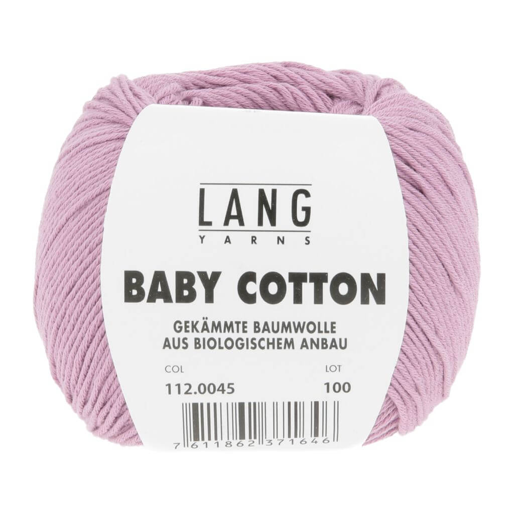 Lang Yarns Baby Cotton 50g, Farbe 045 Mauve – Baumwolle bei Lieblingsgarn
