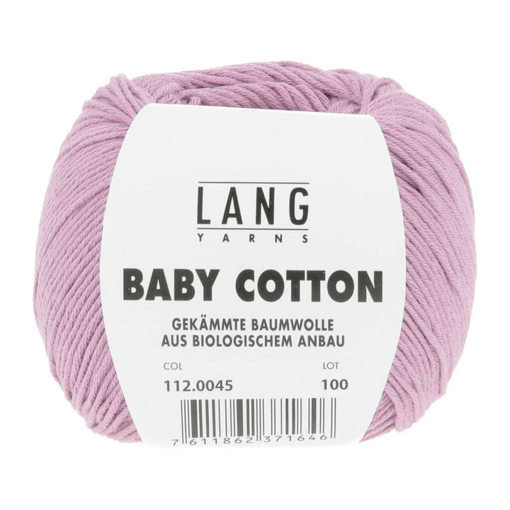 Lang Yarns Baby Cotton 50g, Farbe 045 Mauve – Baumwolle bei Lieblingsgarn